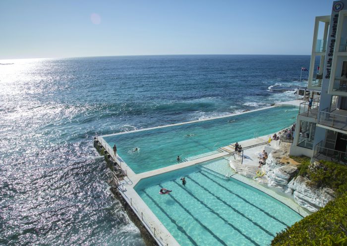 A Summer's day at the Bondi Icebergs Club in Bondi, Sydney East